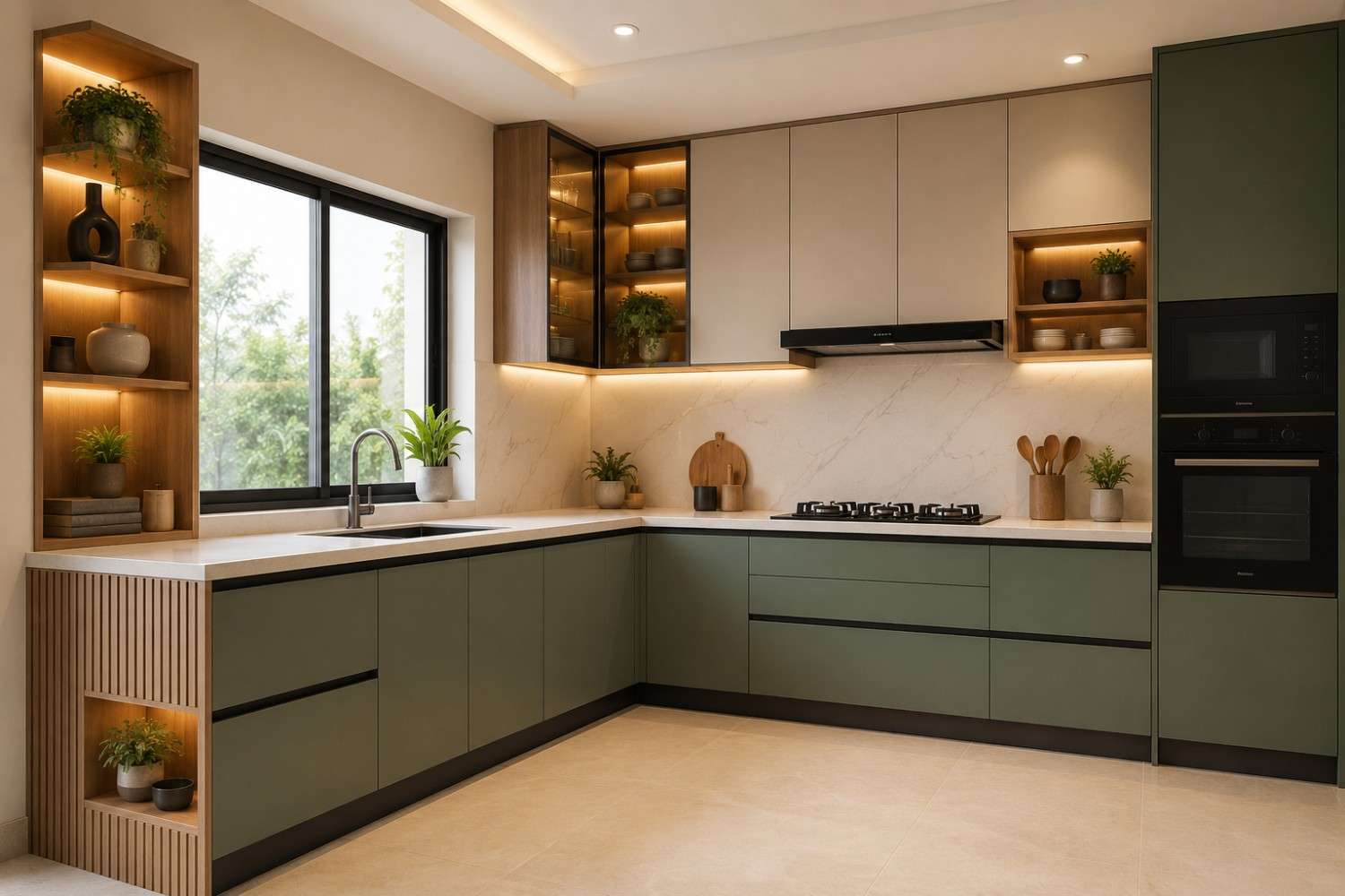 High-Gloss Modular Cabinetry